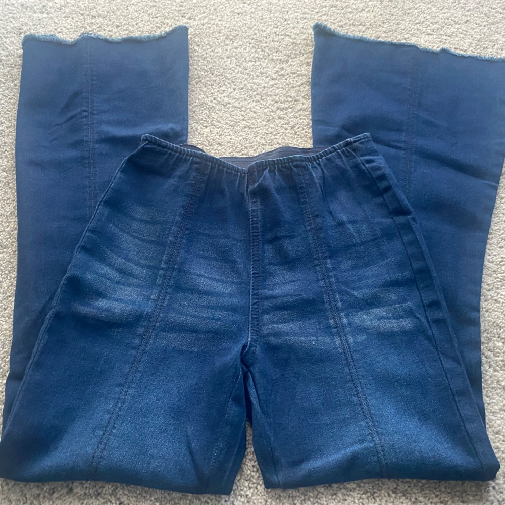 NWOT NO Boundaries Deep Blue Flare Jeans
